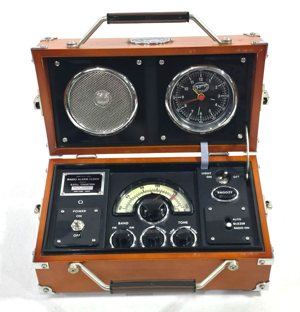 Vintage Spirit Of St Louis Aviator Radio Alarm Clock